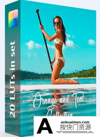 INS风流行橙色和青色旅拍视频调色LUT预设 Orange and Teal LUTs