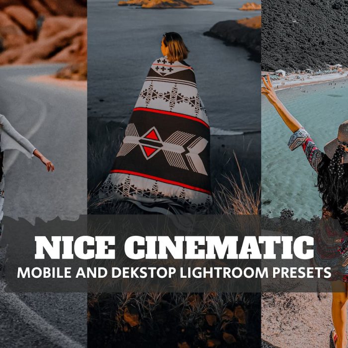 [旅拍LR预设]黑暗电影人像风光后期调色Lightroom预设 Nice Cinematic LR Presets