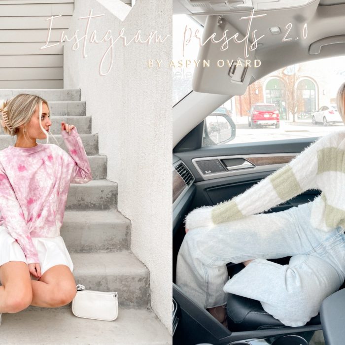 [人像LR预设]Instagram风格人像Lightroom预设 Aspyn Ovard Instagram 2.0 Presets