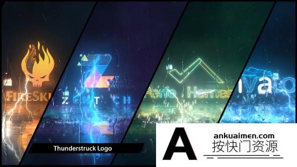 [logo模板]闪电Logo动画AE模板- Thunder Impact Logo