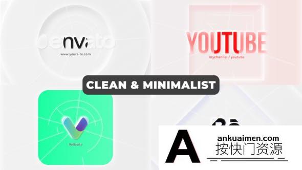 [logo模板]优雅简洁Logo动画AE模板- Clean & Minimalist