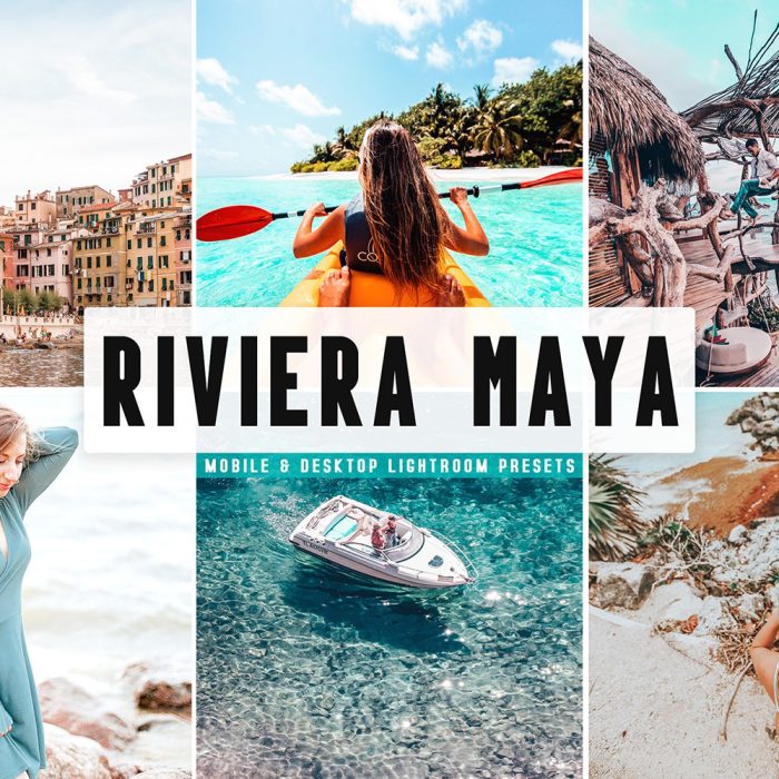 [旅拍LR预设]海滨玛雅明亮柔和复古人像LR预设+APP预设 Riviera Maya Lightroom