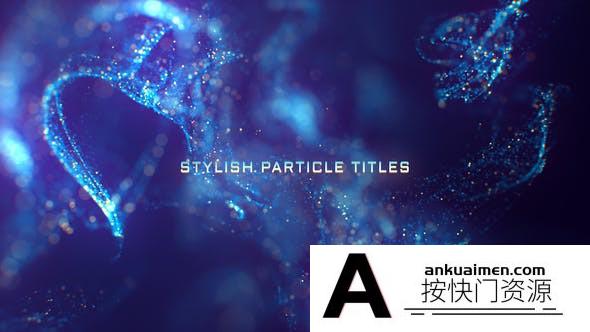 [宣传推广]梦幻奢华粒子背景文字宣传片头AE模板- Stylish Particle Titles