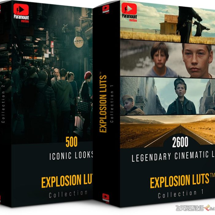 3300个LUT预设-电影级专业色彩校正分级LUT预设包 EXPLOSION™ Cinematic LUTs大合集