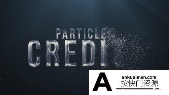 [开场片头]粒子汇聚消散文字宣传片头AE模板- Particles Credits