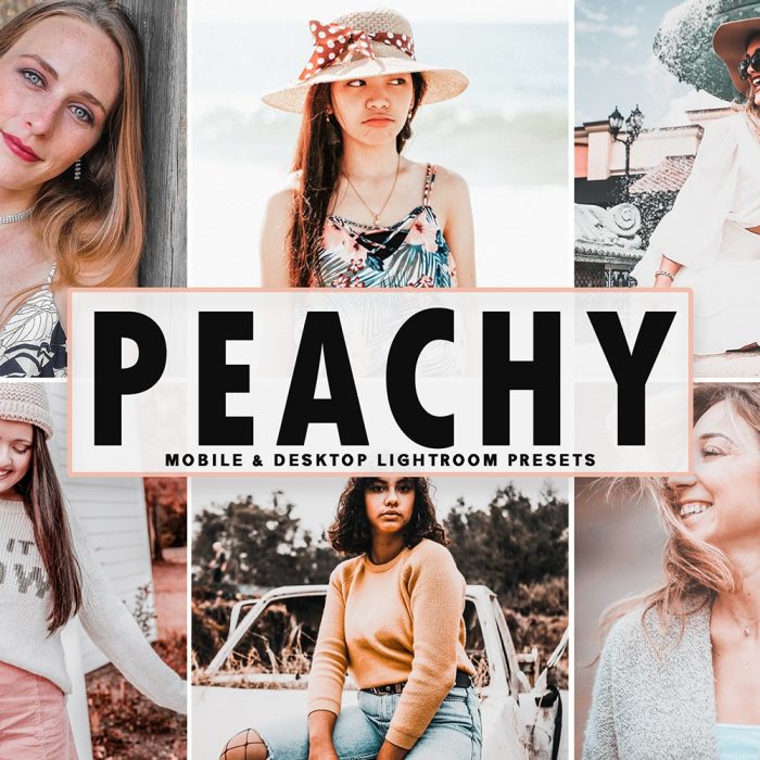[人像LR预设]明亮通透旅拍人像LR预设+移动APP预设 Peachy Lightroom Presets
