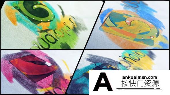 [logo模板]素描风格Logo动画AE模板- Pencil Sketch Logo
