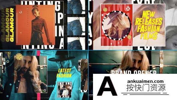 [开场片头]时尚创意文字视频宣传片头AE模板- Fashion Brand Opener