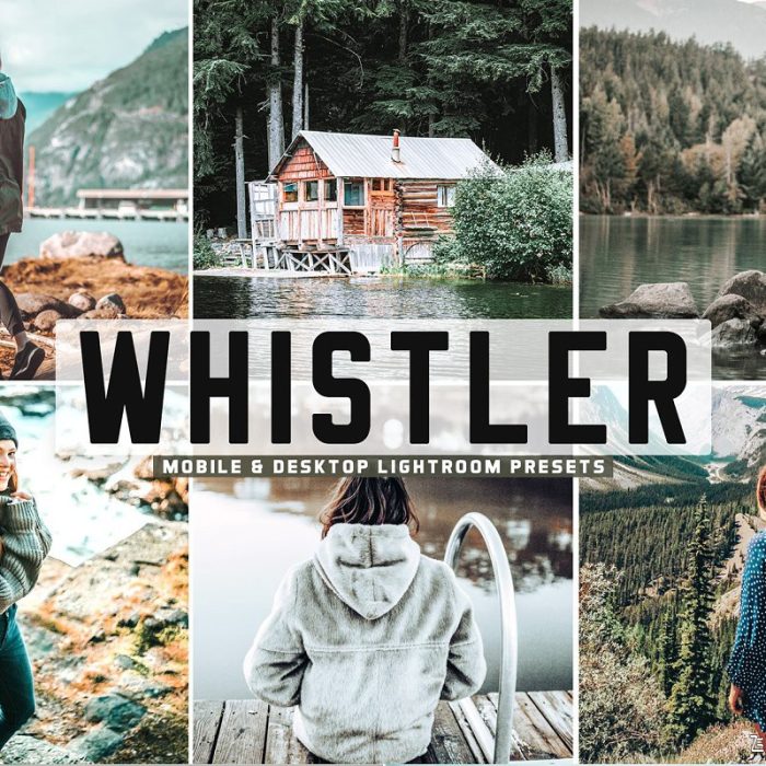[旅拍LR预设]徒步旅拍情绪水洗胶片感LR预设/移动APP滤镜 Whistler Pro Lightroom Presets