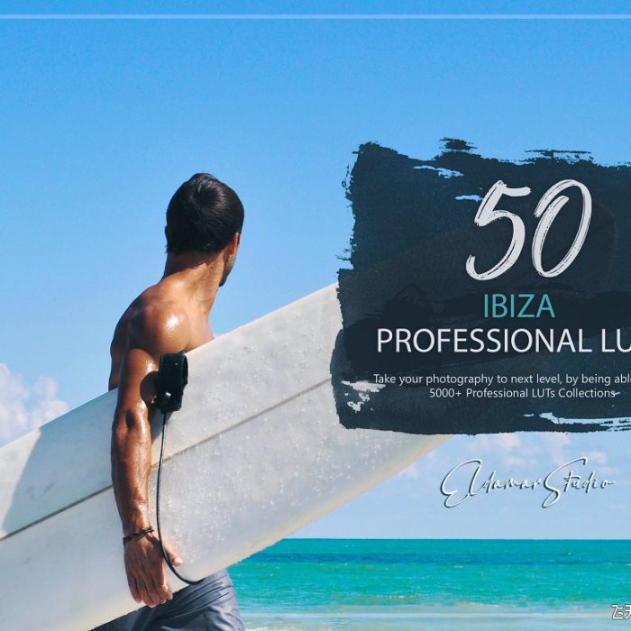 LUT预设-50种海滩电影Vlog视频调色LUT预设 50 Aloha LUTs Pack