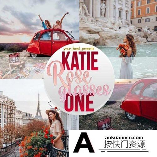 [手机版lr预设]Ins摄影博主 Rose Glasses Presets 电脑/手机版Lightroom预设