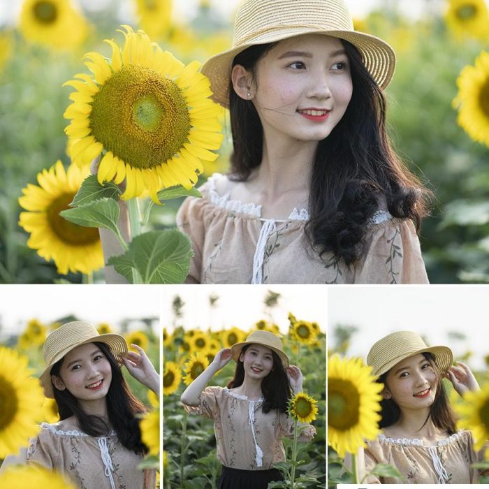 [时尚人像RAW原图]向日葵美女摄影RAW原片10P
