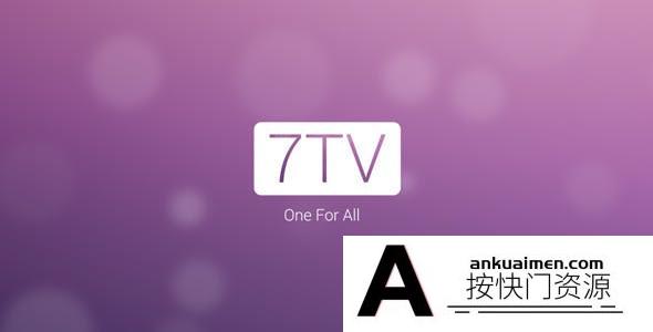 [栏目包装]时尚音乐电视栏目包装片头AE模板- 7TV Broadcast Package