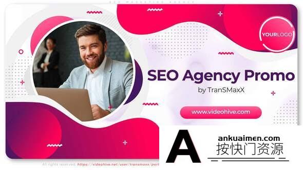 [开场片头]时尚商务公司宣传包装片头AE模板- SEO Marketing Agency Promotion