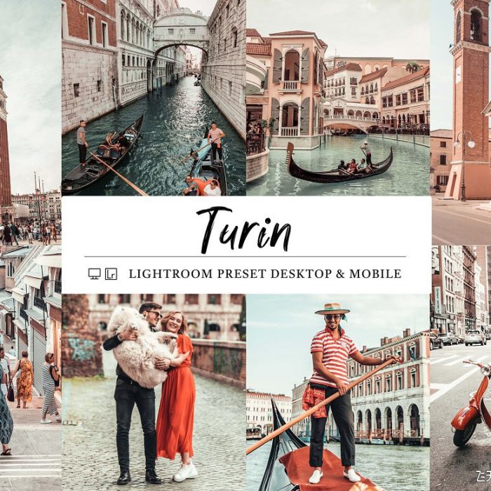 [旅拍LR预设]意大利灵都灵古城旅拍人文Lightroom预设APP滤镜 Turin Lightroom Presets