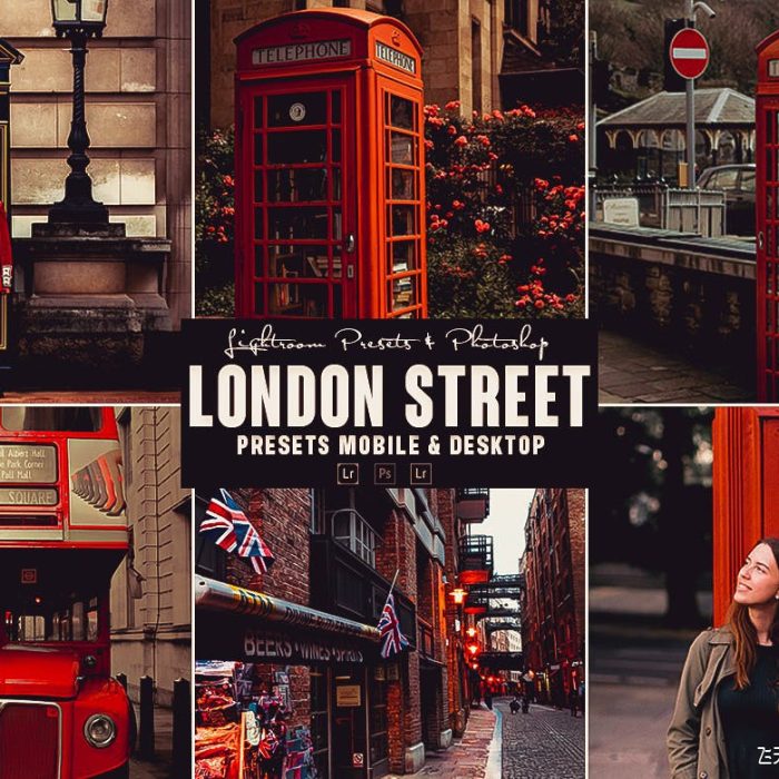 [旅拍LR预设]伦敦城市旅拍人文英伦风格Lightroom预设 London Photoshop Action & Lightrom Presets