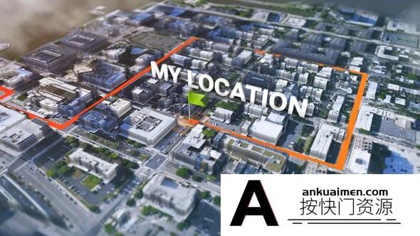 [三维AE模板]真实卫星三维地图路径动画AE模板- Satellite Real Map Generator