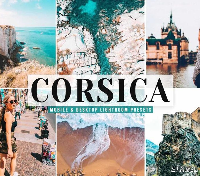 [旅拍LR预设]科西嘉旅拍风光人文Lightroom预设/手机APP滤镜 Corsica Pro Lightroom Presets