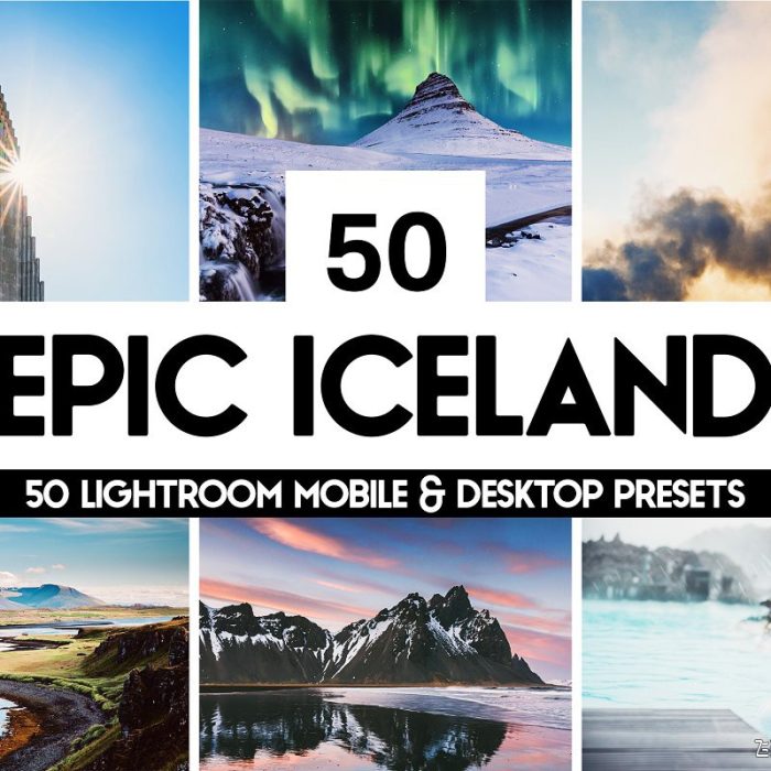 [风光LR预设]冰岛风光大片LR预设/APP预设+LUT预设 Epic Iceland Lightroom Presets