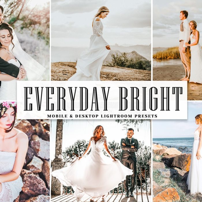 [婚礼LR预设]通透明亮胶片婚礼人像Lightroom预设Everyday Bright Lightroom Presets