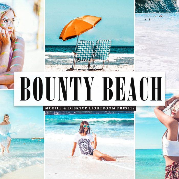 [旅拍LR预设]邦蒂海滩旅拍通透人像LR预设/APP预设 Bounty Beach Lightroom Presets