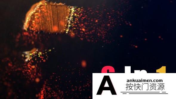 [logo模板]优雅粒子汇集Logo动画AE模板- Elegant Particle Reveal