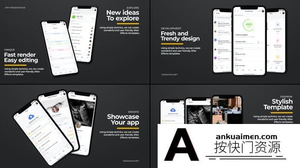 [APP模板]苹果手机iPhone APP展示标题AE模板- Phone 11 – App Promo Titles