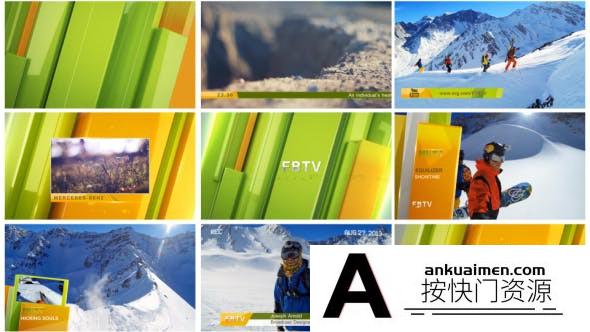 [三维AE模板]三维图形电视栏目包装动画AE模板- Complete Broadcast Package