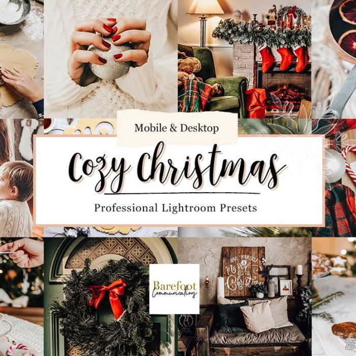 [人像LR预设]明亮通透圣诞节日气氛Lightroom预设 Cozy Christmas Lightroom Presets