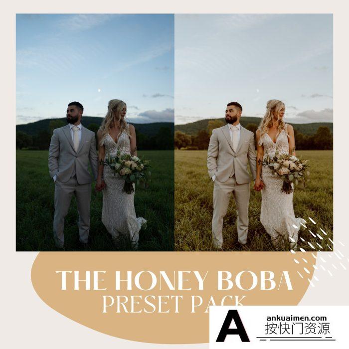 [婚礼LR预设]温暖金色奶油质地完美婚礼Lightroom预设 Cassidy Lynne The Honey Boba Preset