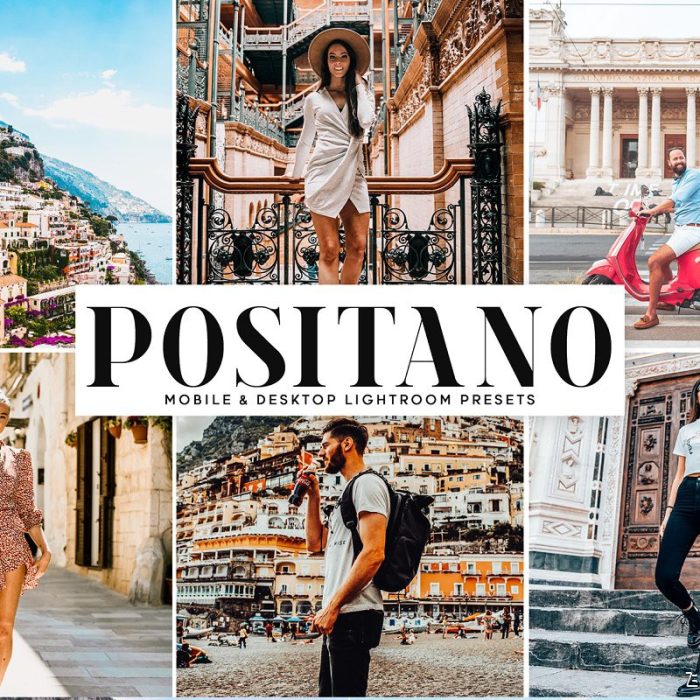 [旅拍LR预设]波西塔诺旅拍风景人像Lightroom预设+手机版lr预设 Positano LR