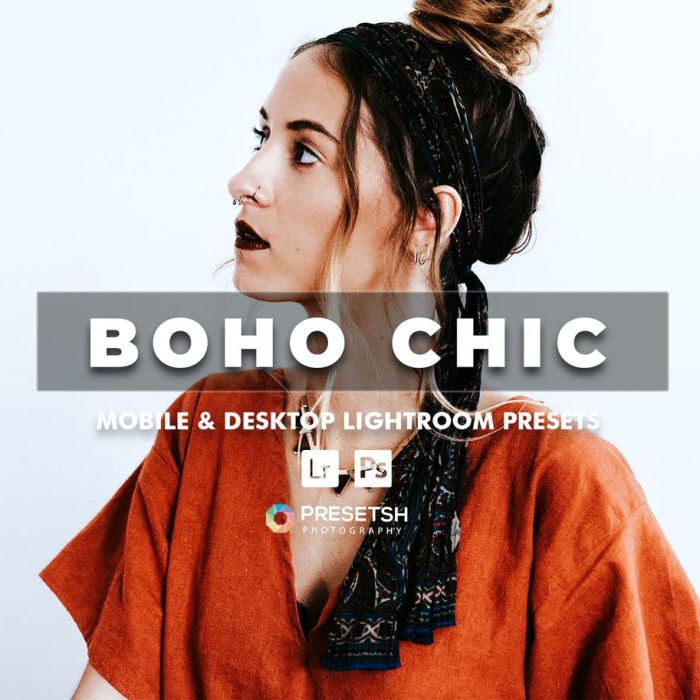 [胶片LR预设]波西米亚复古胶片后期调色Lightroom预设 Boho Chic Lightroom Presets