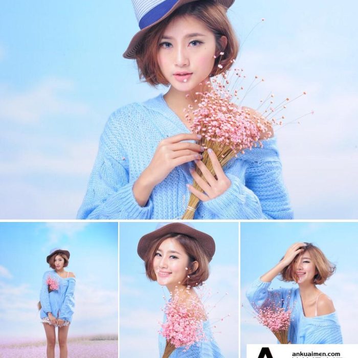 [时尚人像RAW原图]商业棚拍美女RAW原片16P