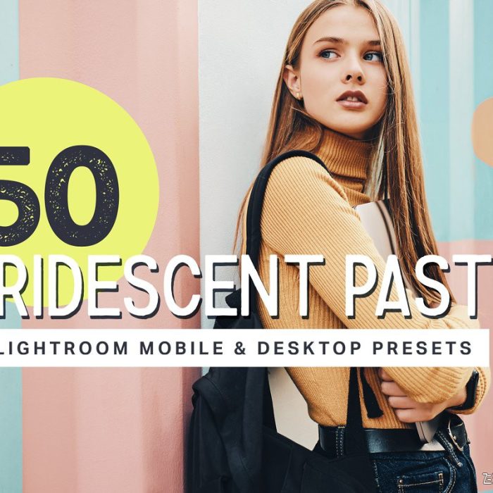 [人像LR预设]柔和粉彩人像LR预设+APP预设+LUT预设 Pastel Lightroom Presets + LUTs