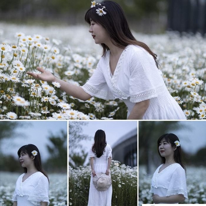 [时尚人像RAW原图]23P美丽优雅有才情的姐姐写生画画摄影RAW原图素材