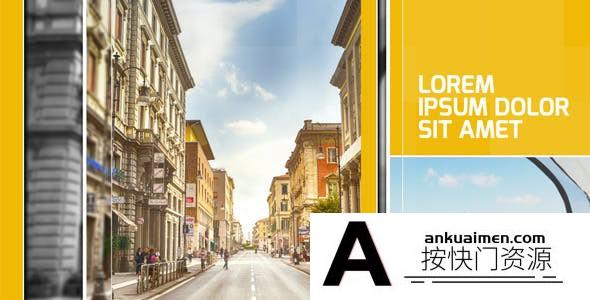 [开场片头]分屏展示商务企业公司介绍片头AE模板- Presentation Slideshow