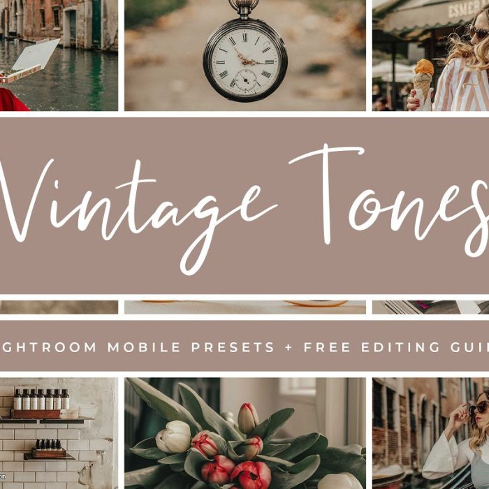 [手机版lr预设]法式浪漫的古典主义色调手机版Mobile LR预设Vintage Mobile Presets