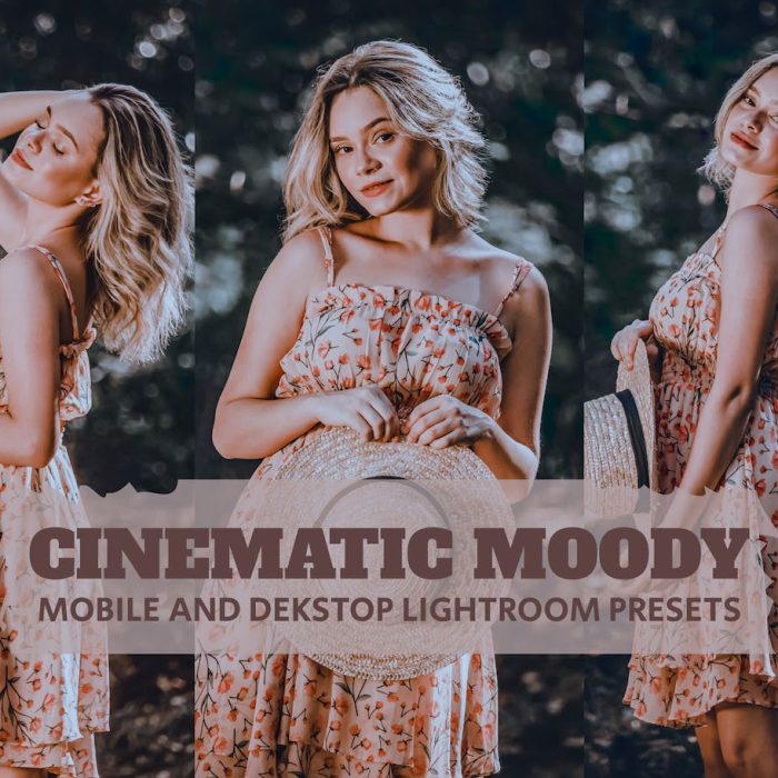[人像LR预设]电影情绪人像后期调色Lightroom预设 Cinematic Moody Lightroom Presets