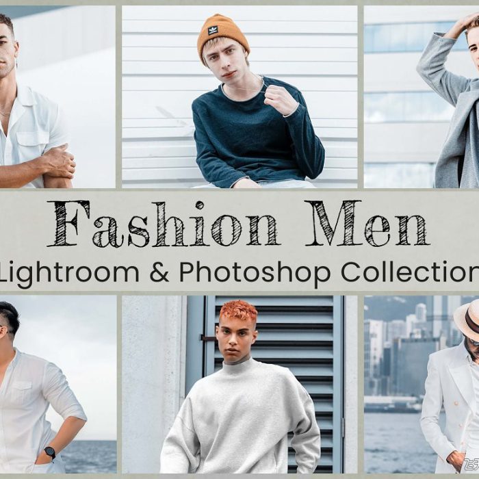 [人像LR预设]干净明亮时尚男性人像Lightroom预设LUT预设  Fashion Men Lightroom LUTs