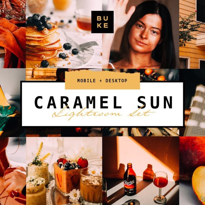 [旅拍LR预设]旅拍摄影梦幻暖色调LR预设/手机LR预设Caramel Sun Lightroom Presets