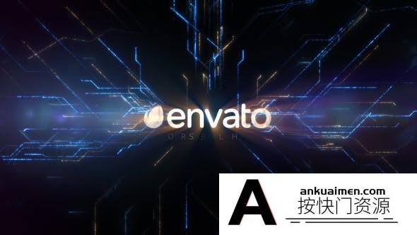 [logo模板]科技感线路Logo动画AE模板- Epic Technology Logo