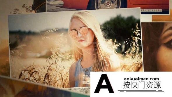 [相册AE模板]美好回忆照片相册片头AE模板- Photo Memories