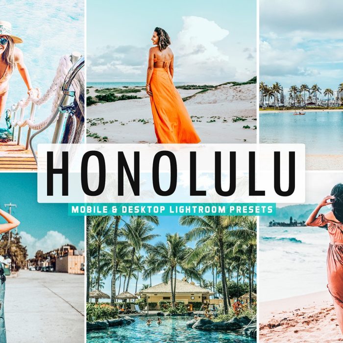 [旅拍LR预设]檀香山旅拍写真人像胶片感LR预设/APP预设Honolulu Lightroom Presets