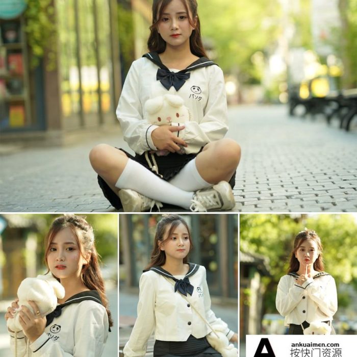 [时尚人像RAW原图]户外小美女摄影RAW原片15P+XMP预设