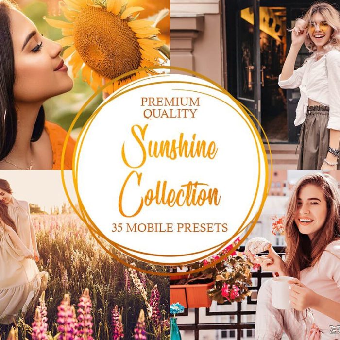 [旅拍LR预设]旅拍人像通透阳光系列Lightroom预设/APP调色滤镜 Sunshine Collection Mobile Presets