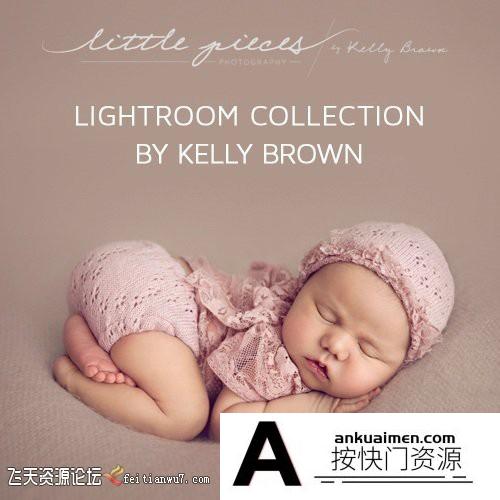[新生儿童预设]新生儿摄影师Kelly Brown新生儿后期皮肤修饰Lightroom预设