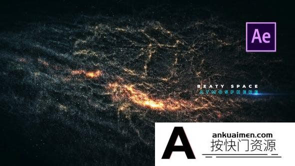[开场片头]宇宙太空粒子银河文字标题片头 PhotoRealistic Galaxy Ti…
