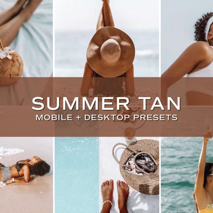 [旅拍LR预设]夏季棕褐色旅拍人像后期调色Lightroom预设 Summer Tan Presets