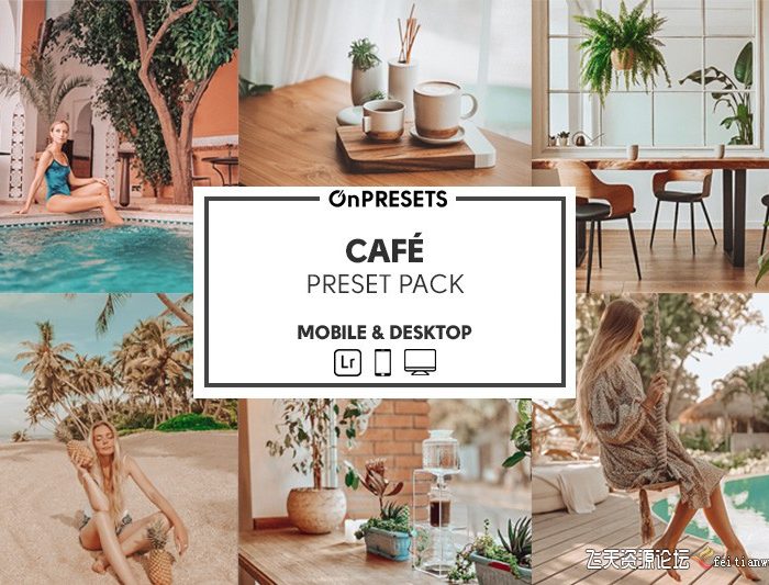 [人像LR预设]咖啡暖色调胶片人像调色Lightroom预设 OnPresets – CAFÉ
