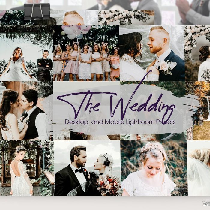 [婚礼LR预设]旅拍跟拍婚礼Lightroom预设+手机APP滤镜 The Wedding Lightroom Presets